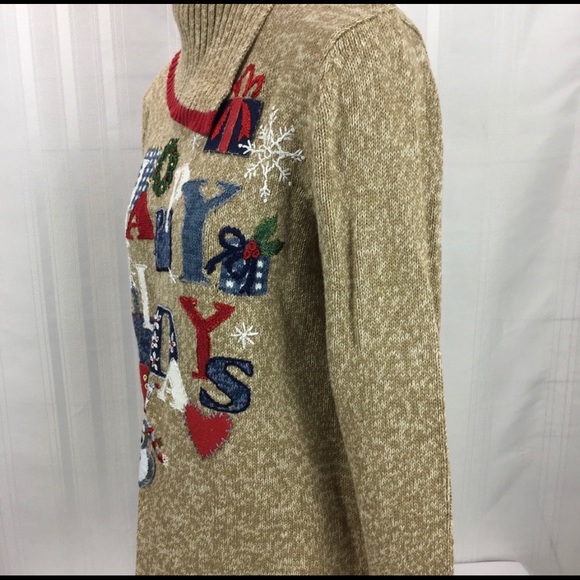 Nice Holiday knit sweater by Tiara great condition - Picture 7 of 16